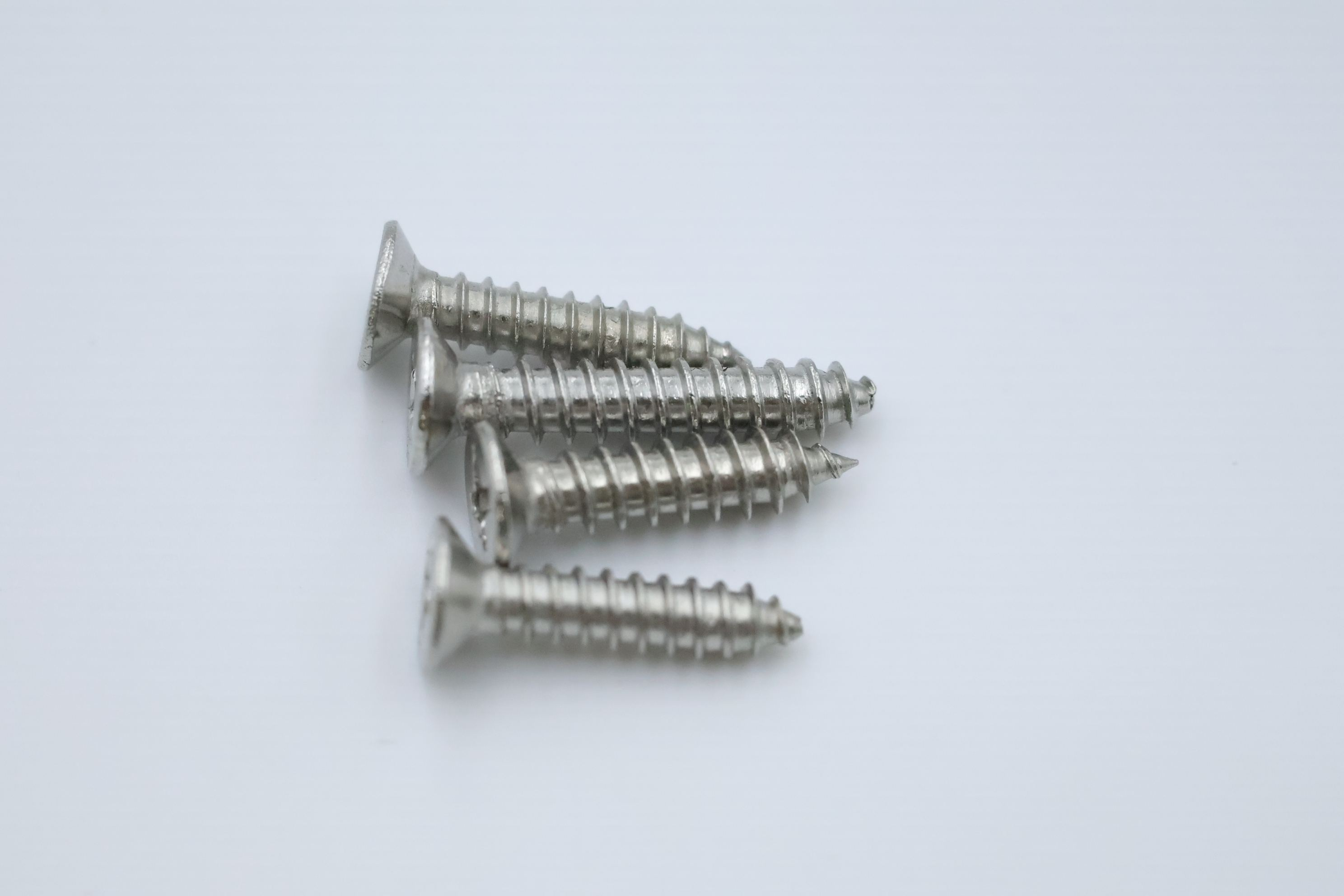 304 Stainless Steel Cross Countersunk Self-tapping Screws, Extended Wood Screws, Flat Self-tapping S
